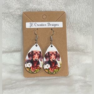 Daschund Brown Earrings